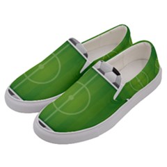 Background Sports Soccer Football Men s Canvas Slip Ons by Wegoenart