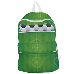 Background Sports Soccer Football Foldable Lightweight Backpack by Wegoenart