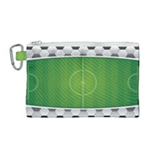 Background Sports Soccer Football Canvas Cosmetic Bag (medium)