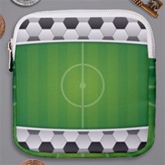 Background Sports Soccer Football Mini Square Pouch