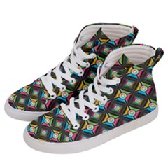 Seamless Pattern Background Abstract Men s Hi-top Skate Sneakers by Wegoenart