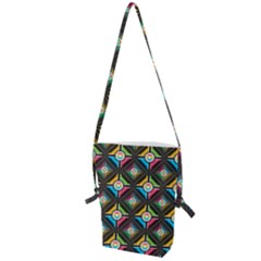 Seamless Pattern Background Abstract Folding Shoulder Bag