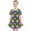 Seamless Pattern Background Abstract Kids  Smock Dress View1