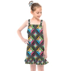 Seamless Pattern Background Abstract Kids  Overall Dress by Wegoenart