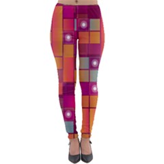 Abstract Background Colorful Lightweight Velour Leggings by Wegoenart