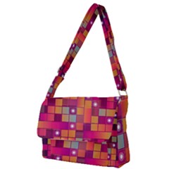 Abstract Background Colorful Full Print Messenger Bag by Wegoenart