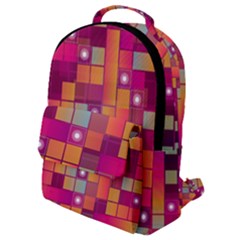 Abstract Background Colorful Flap Pocket Backpack (small)