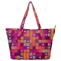 Abstract Background Colorful Full Print Shoulder Bag