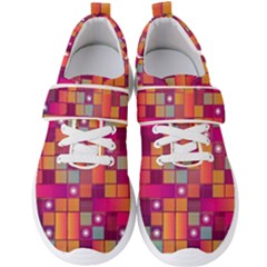 Abstract Background Colorful Men s Velcro Strap Shoes