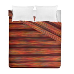 Colorful Abstract Background Strands Duvet Cover Double Side (full/ Double Size) by Wegoenart