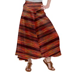 Colorful Abstract Background Strands Satin Palazzo Pants