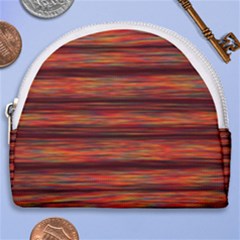 Colorful Abstract Background Strands Horseshoe Style Canvas Pouch