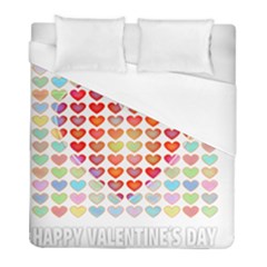 Valentine Valentines Day Card Love Duvet Cover (full/ Double Size) by Wegoenart