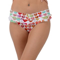 Valentine Valentines Day Card Love Frill Bikini Bottom by Wegoenart