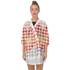 Valentine Valentines Day Card Love Half Sleeve Chiffon Kimono by Wegoenart