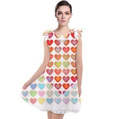 Valentine Valentines Day Card Love Tie Up Tunic Dress