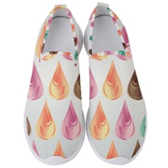 Background Colorful Abstract Men s Slip On Sneakers