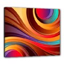 Abstract Colorful Background Wavy Canvas 24  x 20  (Stretched) View1