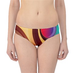 Abstract Colorful Background Wavy Hipster Bikini Bottoms by Wegoenart