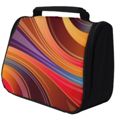 Abstract Colorful Background Wavy Full Print Travel Pouch (big) by Wegoenart