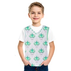 Plant Pattern Green Leaf Flora Kids  Sportswear by Wegoenart