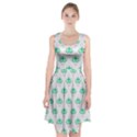 Plant Pattern Green Leaf Flora Racerback Midi Dress View1