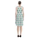 Plant Pattern Green Leaf Flora Racerback Midi Dress View2