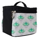 Plant Pattern Green Leaf Flora Make Up Travel Bag (Small) View1