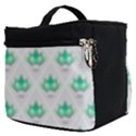 Plant Pattern Green Leaf Flora Make Up Travel Bag (Small) View2