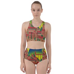 Mountain Village Village Medieval Racer Back Bikini Set by Wegoenart