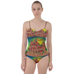 Mountain Village Village Medieval Sweetheart Tankini Set by Wegoenart