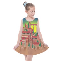 Mountain Village Village Medieval Kids  Summer Dress by Wegoenart