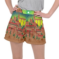 Mountain Village Village Medieval Stretch Ripstop Shorts by Wegoenart