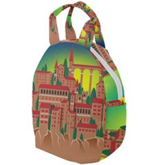 Mountain Village Village Medieval Travel Backpacks