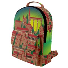 Mountain Village Village Medieval Flap Pocket Backpack (small)