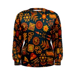 Pattern Background Ethnic Tribal Women s Sweatshirt by Wegoenart