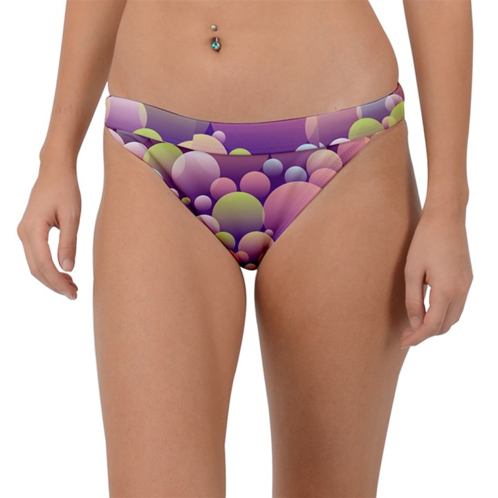 Abstract Background Circle Bubbles Band Bikini Bottom