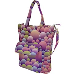 Abstract Background Circle Bubbles Shoulder Tote Bag