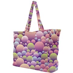 Abstract Background Circle Bubbles Simple Shoulder Bag