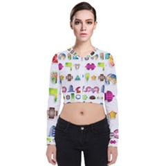 Shapes Abstract Set Pack Zip Up Bomber Jacket by Wegoenart