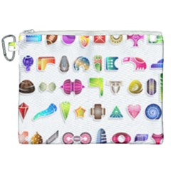 Shapes Abstract Set Pack Canvas Cosmetic Bag (xxl) by Wegoenart