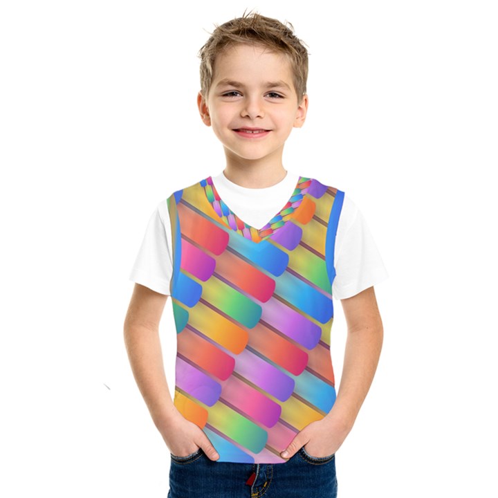 Colorful Background Abstract Kids  SportsWear