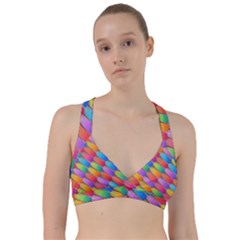 Colorful Background Abstract Sweetheart Sports Bra by Wegoenart