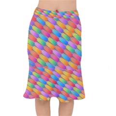 Colorful Background Abstract Mermaid Skirt by Wegoenart