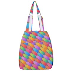 Colorful Background Abstract Center Zip Backpack