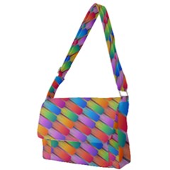 Colorful Background Abstract Full Print Messenger Bag by Wegoenart