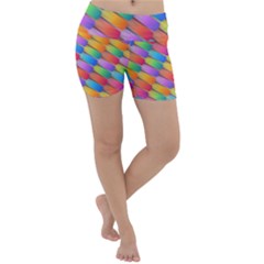 Colorful Background Abstract Lightweight Velour Yoga Shorts by Wegoenart