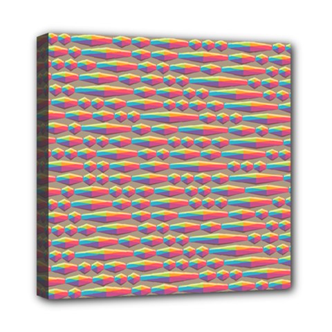 Background Abstract Colorful Mini Canvas 8  x 8  (Stretched)