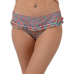 Background Abstract Colorful Frill Bikini Bottom