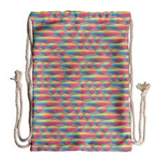 Background Abstract Colorful Drawstring Bag (large) by Wegoenart